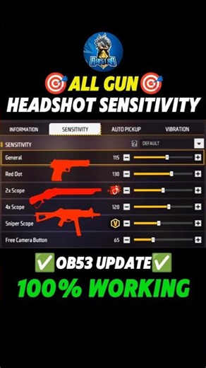 Free Fire Headshot setting 2026 ⚡ Best Sensitivity Settings ⚙️| Sensitivity + Hud Settings Free Fire