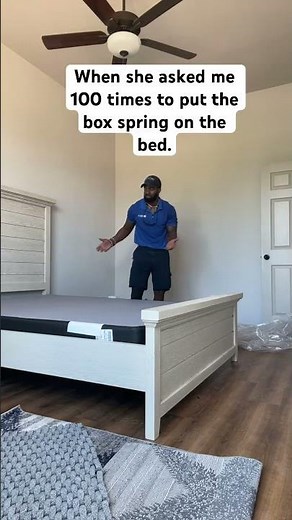 How to put a box spring on a bed. #boxspring #bed #howtobuildabed #austin