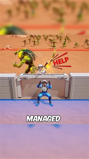 Galactic Frontier: Aliens vs 2 Astronauts #viralshort #galacticfrontier