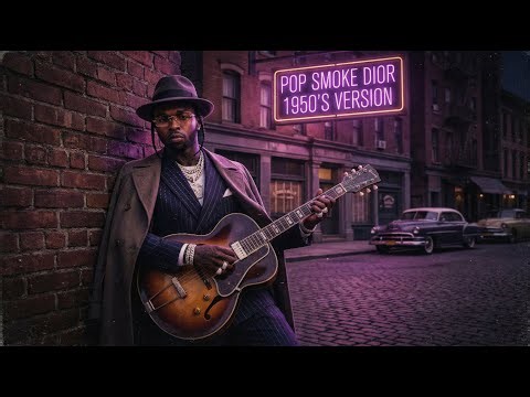 🎤Pop Smoke – “Dior” (1950s Soulful Blues AI Remix) 🎸🕶️