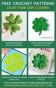 Free 4 Leaf Clover Crochet Patterns