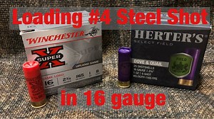 Loading #4 steel shot in the 16 gauge - The Reloaders Network