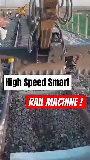 Fastest Rail Track Maintenance Machine in Action