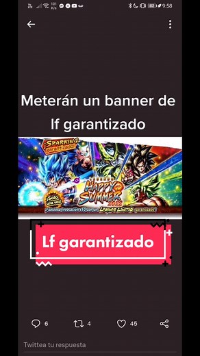 Lf garantizado #humor #bandai #dbl #db #dragonballlegends #nosecualeselhashtag #dblegends #CapCut #fypシ #dragonballsuper #noticias #newcharacter