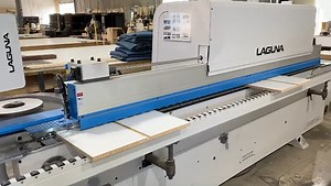"Our Laguna Edge Bander machine makes edge banding a breeze" -@srsfabrication This Bandit 4 Edgebander is perfect for shops that are doing thin edgebanding from 0.4-3mm product. Check out our edgebander series here: https://bit.ly/3qpxAmt Thanks for sharing SRS Fabrication! 🤙 #edgebanding #edgebander #cabinets #customcabinets #cabinetmaking | Laguna Tools