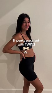 The difference 9 months can make 😱 #twins #twinpregnancy #twinboys #8weekspregnant #pregnancy #38weekspregnant | Twin pregnancy