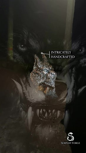 Mystical Demon Wolf Ring for Werewolf Enthusiasts