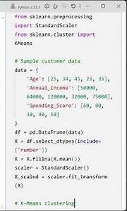 03 K-Means Clustering Introduction and Training in Python