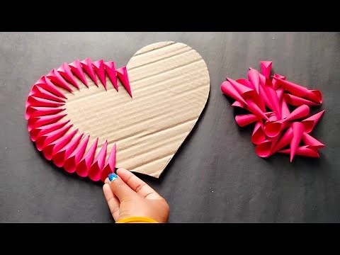 Diy Paper Heart Wall Hanging||Valentine's Day Craft ideas||Paper Craft