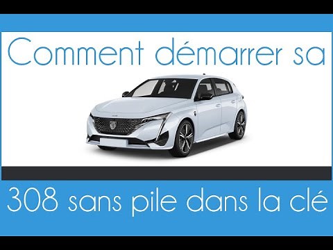 How to start a Peugeot 308 without a battery in the key (dead battery)