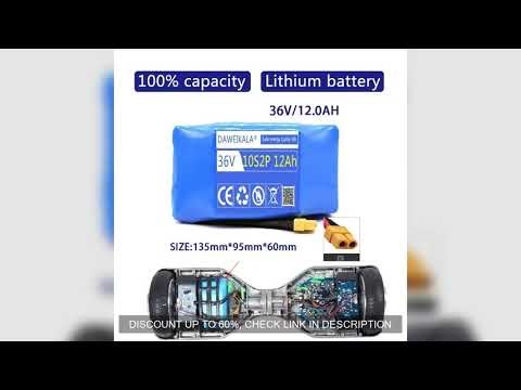 Upgrade 36V Battery pack 12000mAh Rechargeable Lithium ion battery for Electric self balancing Scoo
