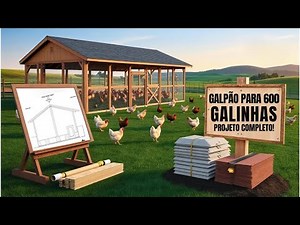 How to Build a Shed for 600 Laying Hens STEP BY STEP!
