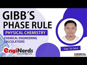 GIBB'S PHASE RULE | THERMODYNAMICS | PHYSICAL CHEMISTRY | CHEMICAL ENGINEERING CALCULATIONS