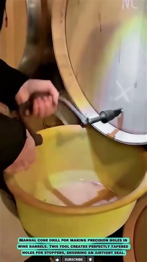 Practical Cone Drill for Wine Barrel Holes #innovationtools