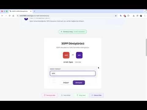 3GPP Dönüştürücü | 3GPP Video Dosyalarını Farklı Formatlara Ücretsiz Çevirin