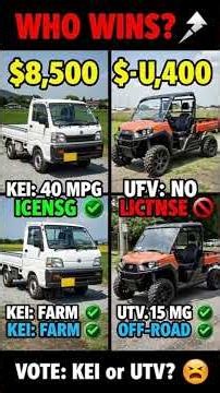 Kei Truck vs UTV: Which is Better? (2026 Farm Guide) | 75% Pick Wrong