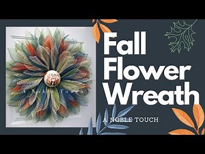Fall Flower Wreath with Dollar Tree Bicycle Frame, Deco Mesh Wreath, DIY Wreath, Learn to Wreath