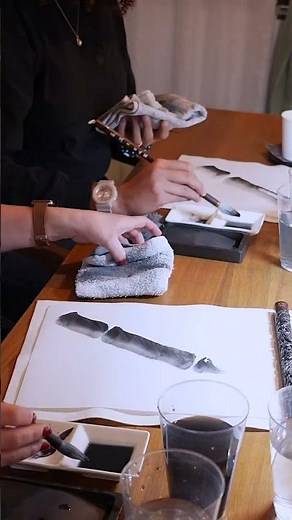 Learn Traditional Sumi-e Ink Painting in Tokyo with Nihonga Master #wabunka #japan