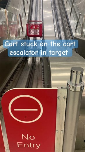 Card stuck on the cart escalator in target ￼