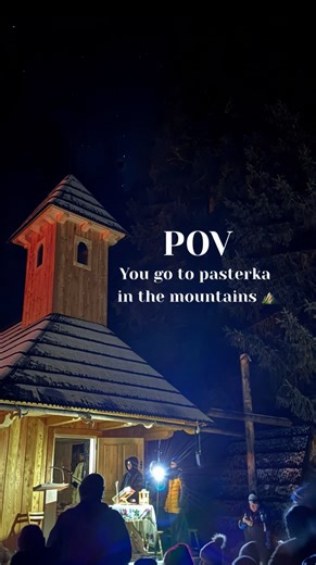 POV: Walking to Pasterka in Dolina Chochołowska 🌙 Cold, dark, snow everywhere — but this is one of those moments that just feels right 🎄⛰️ | Krystian Nowak