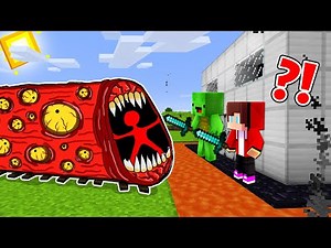 TRAIN EATER vs The Most Secure House - Minecraft gameplay by Mikey and JJ (Maizen Parody)