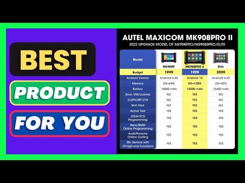 Diagnostic Tools Autel MK908PRO II MK908 PRO 2 Automotive OBD2