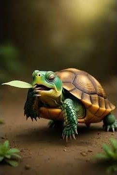 🐢 Tiny Turtle Walking Slowly 🪴 | Cutest Little Explorer Ever! #shorts