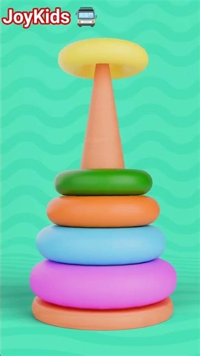 Learning Colors with Toy Pyramid for Kids