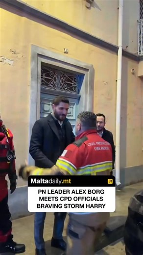 Malta Daily | Nationalist Party leader @alexborg met with Civil Protection Department officials and other members of disciplined forces as they braved... | Instagram
