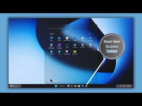 👉 Make Windows 11 Look INSANE with the New Bubble Taskbar & Transparent Start Menu! 🔥 | ®™ |