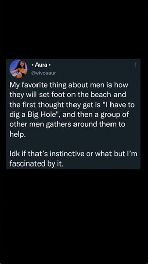 men and the big beach hole instinct | Subscribe for more #motivation 😊👍