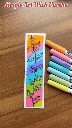 Easy Bookmark Ideas 😍🔖 #shorts #painting #bookmark