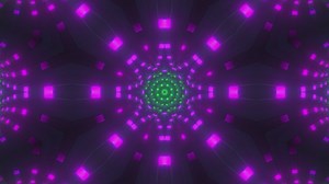 Tubes of phosphorescent colored light patterns - Free Stock Video