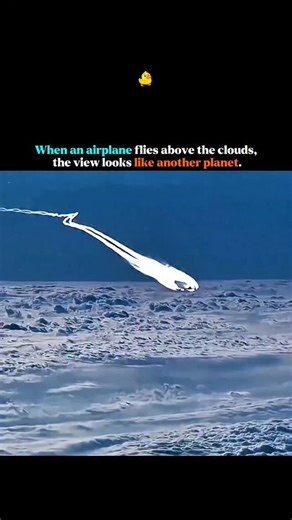 Thefact Lab on Instagram: "flying above clouds often feels otherworldly, like another planet, because you see a vast, white, fluffy expanse, a "heavenly landscape" or "alien terrain," bathed in clear sunlight, contrasting sharply with the familiar ground, creating a surreal, serene, or even Martian-like panorama. This effect comes from being above the thick, water-vapor-filled cloud layer, seeing the sun clearly and the Earth's curvature, making it a truly unique perspective."