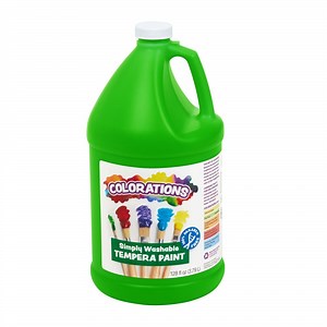 Colorations Paraben-Free Simply Washable Tempera Paint - Apple Green 1 Gallon