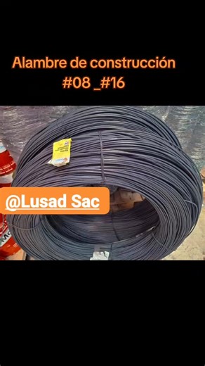 🗣¡Atención! Nuevo ingreso de alambre negro recocido #08 y #16. Rollos de 100kg (peso exacto) de marcas conocidas como Treper y Prodac. 🚛 Ofrecemos venta por mayor y menor, atendiendo a todas las provincias del Perú🇵🇪 Nuestro compromiso es brindar un excelente precio para tu negocio o proyecto. Contamos con un proceso riguroso de control de calidad para que compres con seguridad y confianza. 📝 ¡Solicita tu cotización al WhatsApp 964 524 302!📞 Somos tu empresa importadora y distribuidora de 