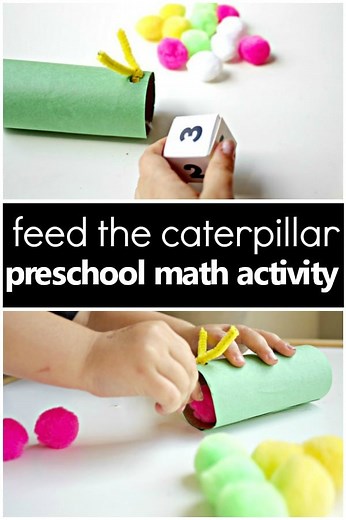 Feed the Caterpillar Spring Math Activity - Fantastic Fun & Learning