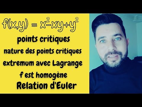 Maths analyse 1ere année Examen corrigé: points critiques et Extremums