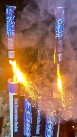 Firework | Strobe Rockets | Echo Blast | Howling Aerial Experiment | #shorts #fireworks #rocket