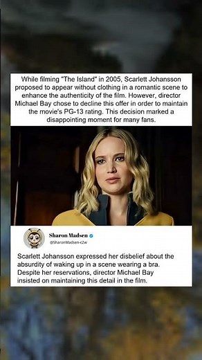 Bay Rejected Scarlett's Nude Scene for PG-13