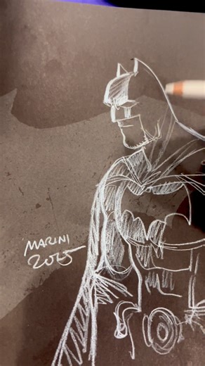 6.1K views · 170 reactions | BATMAN sketch 驪 NYCC , Booth E-21 ! #catwoman #selina #poisonivy #batman #joker #harleyquinn #wonderwoman #superman #nycc #commission #pencil #marini #comiccon #comicart #newyork #artwork | Marini | Facebook