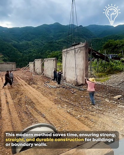 Precast wall installation. #ConstructionWork #PrecastWalls | Gizmo Trends