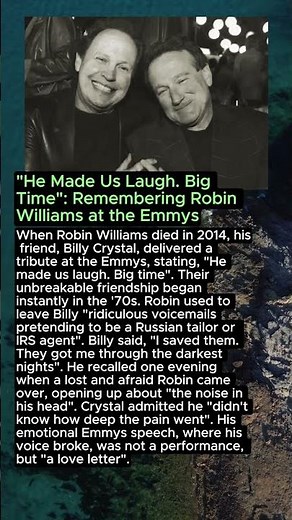 "He Made Us Laugh. Big Time": Remembering Robin Williams at the Emmys