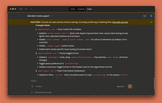 You can now let Claude skip permission prompts 👀 Claude Code Desktop now supports "--dangerously-skip-permissions", which removes approval pop-ups and lets Claude operate without interruptions. As shown in the demo video by Lydia Hallie, it runs workflows straight through without stopping for confirmation. That means no pop-ups. No manual approvals. Just continuous execution. Powerful in trusted environments… but definitely use it with caution :)) Video Credits: Lydia Hallie 👩‍💻 Hope this hel
