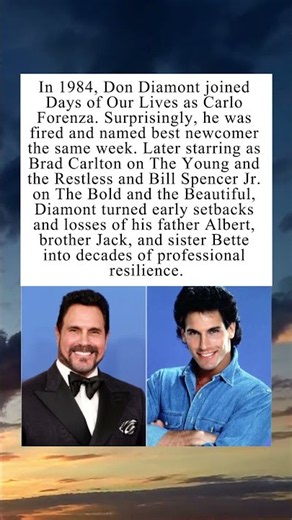 How Soap Legend Don Diamont Built His Career #DonDiamont #SoapOperas