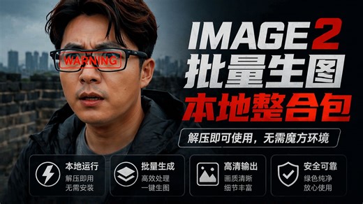 国内可用！全网首个最简单的 GPT Image2 本地批量生图 Windows版绿色整合包v3.0，国内网络！无需安装！解压就可以使用！