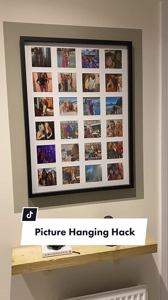 Picture hanging DIY hack 🔨👏🏼 #househack #diyhack #fyp #colourblock #painttips #diyuk #diyblog