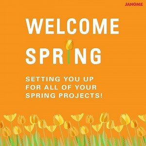Janome is setting you up for all of your spring projects when you shop the Janome spring sale! 🌸 Contact your local dealer for more information and remember that many of them are offering various pick up, deliver and shipping options to keep you sewing while at home. | Janome Sewing Machines