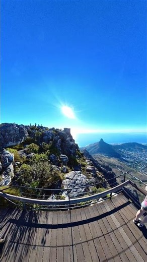 Table Mountain view of Cape Town and Sandy