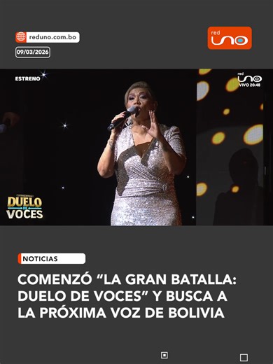 #LGB | ¡Arrancó la música y el talento! Ya comenzó La Gran Batalla: Duelo de Voces, el reality musical que reúne a grandes talentos del país y se transmite EN VIVO por Red Uno. Voces de distintas regiones suben al escenario para demostrar su talento frente a un exigente jurado y mentores que buscan descubrir la próxima gran voz de Bolivia. ▶️ Más información en: www.reduno.com.bo #RedUno #RedUnoDigital #Notivisión #Noticias #Viral #TikTok